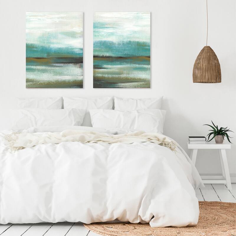 Sprawl by PI Creative Art 2 Piece Wrapped Canvas Wall Art Set Bed